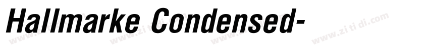 Hallmarke Condensed字体转换